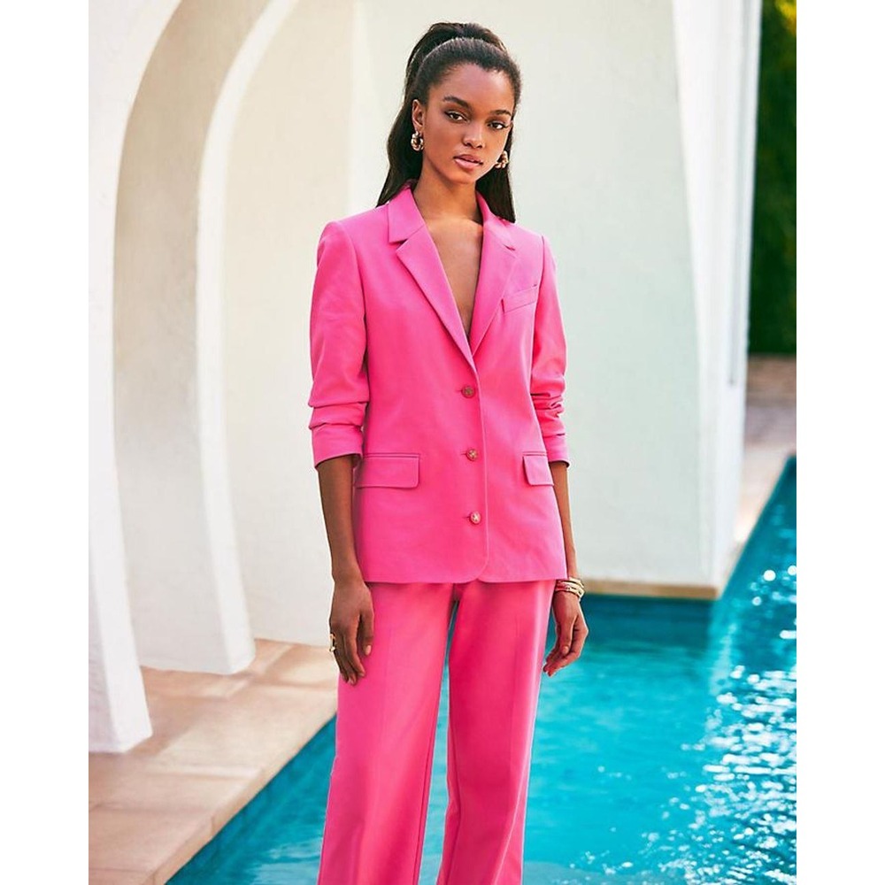 Lilly Pulitzer Amryn Blazer Passion Fruit Hot Pink Womens Size 6 NWT‎